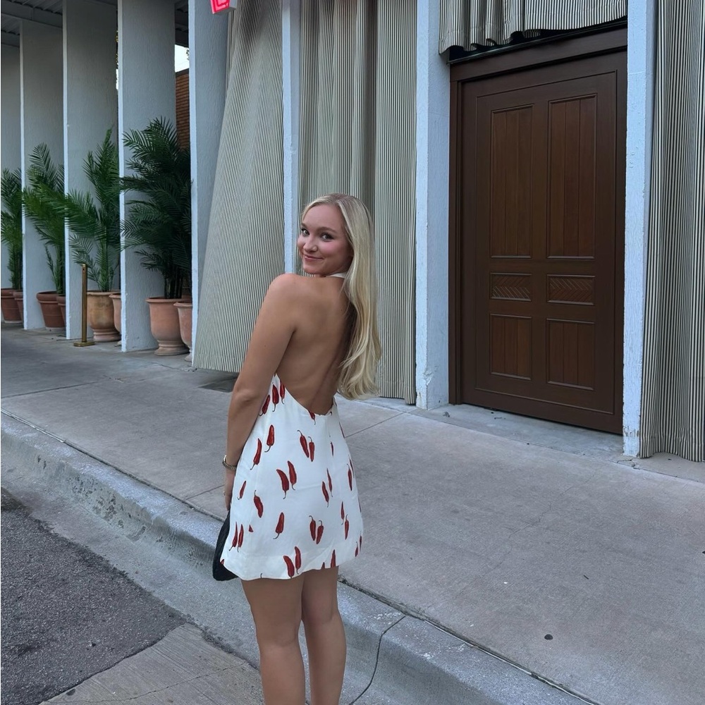 Reformation chili pepper dress